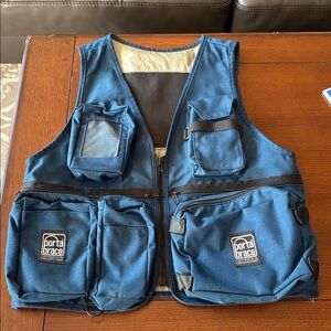 PORTA BRACE VEST Medium Excellent condition Blue Photography audio visual